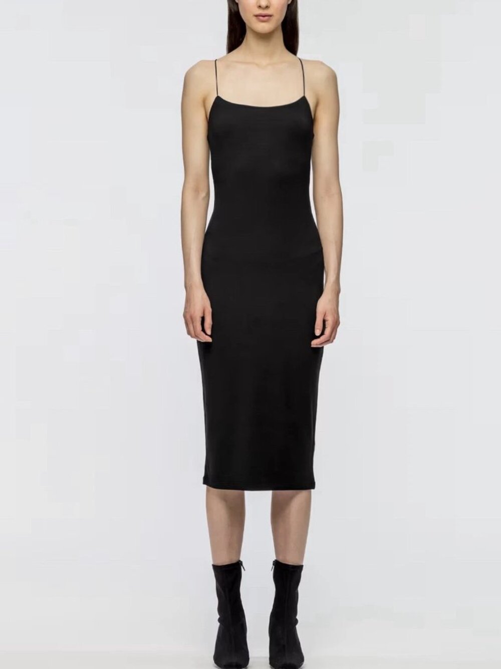 T By Alexander Wang — Strappy Stretch Midi Dress